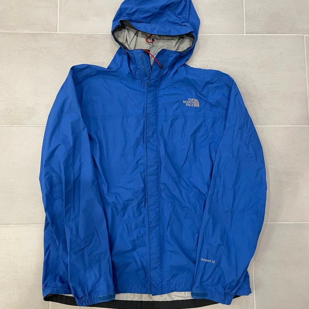 Blue north face windbreaker hyvent jacket
